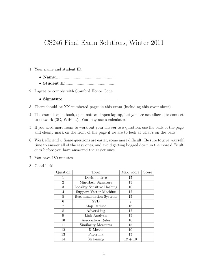 cs246 final exam solutions winter 2011