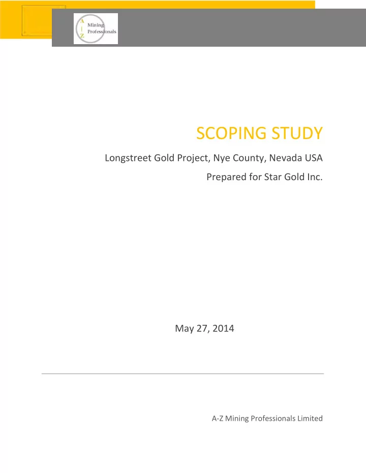scoping study