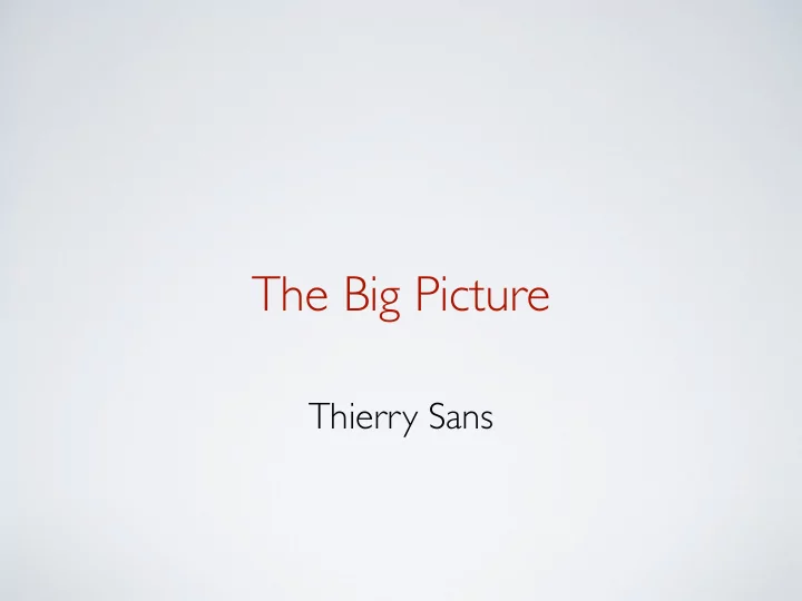 the big picture