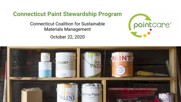 connecticut paint stewardship program