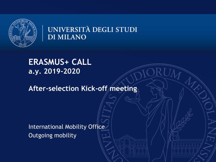 erasmus call