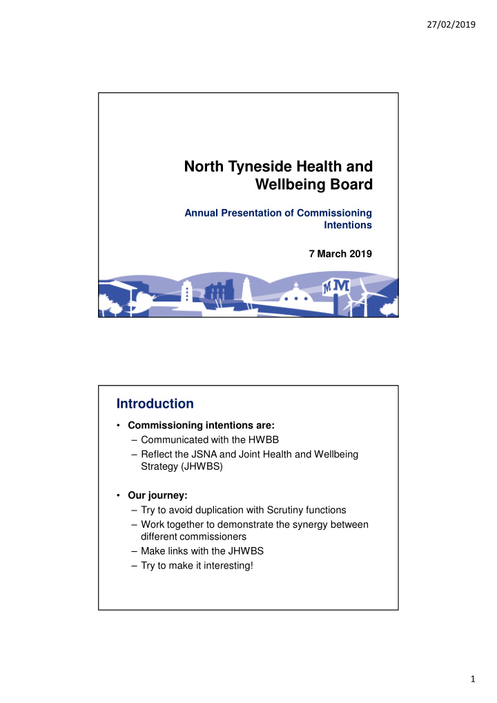 north tyneside health and wellbeing board