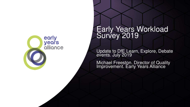 early years workload survey 2019