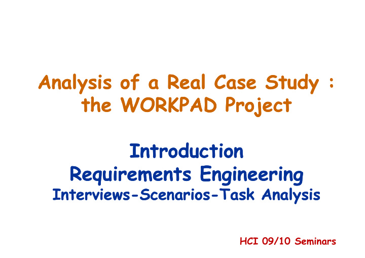 analysis analysis of analysis analysis of of a real case