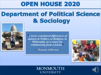 OPEN HOUSE 2020  I never considered differences of  opinion in Politics, in Religion, in