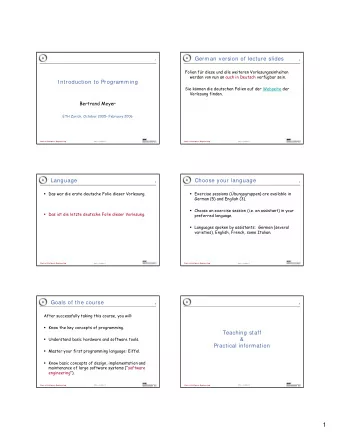 1  Bertrand Meyer  About me  7  8  At ETH for four years  In industry for most of my career