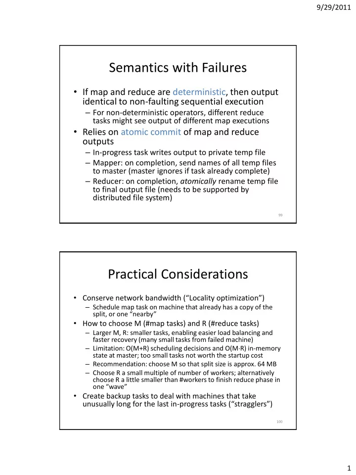 semantics with failures