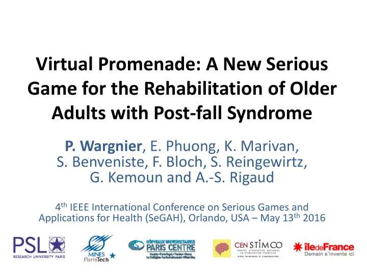 virtual promenade a new serious
