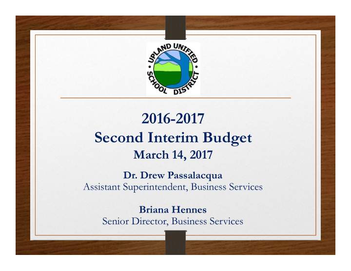 2016 2017 second interim budget