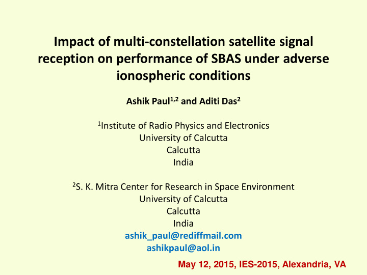 impact of multi constellation satellite signal reception