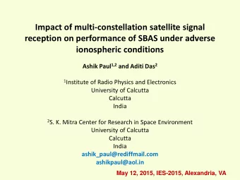 Impact of multi-constellation satellite signal  reception on performance of SBAS under adverse