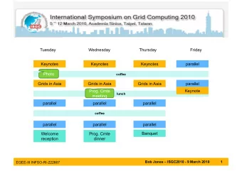 Tuesday  Wednesday  Thursday  Friday  Keynotes  Keynotes  Keynotes  parallel  Photo coffee  Grids