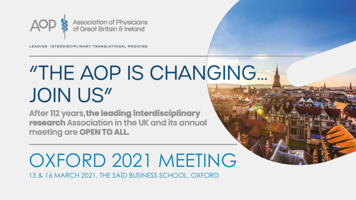 oxford 2021 meeting