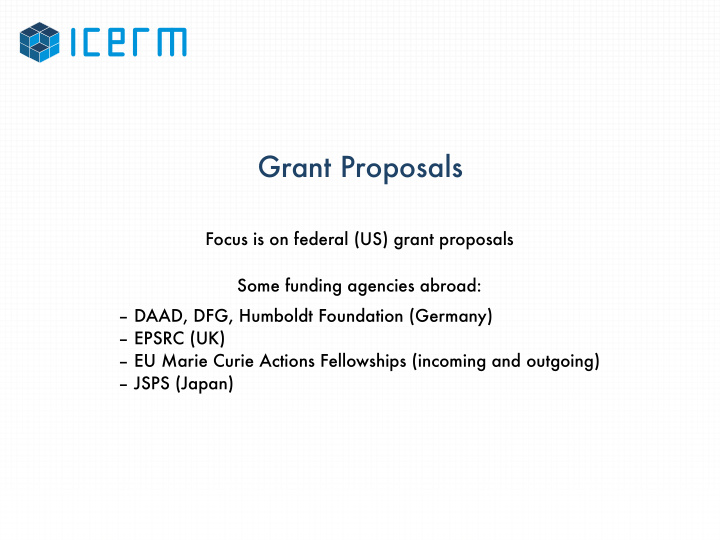 grant proposals