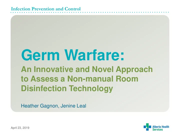 germ warfare