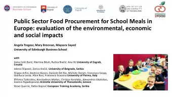 and social impacts  Angela Tregear, Mary Brennan, Maysara Sayed  University of Edinburgh Business