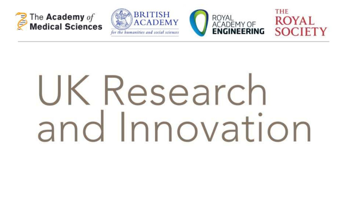 vision for uk research and innovation