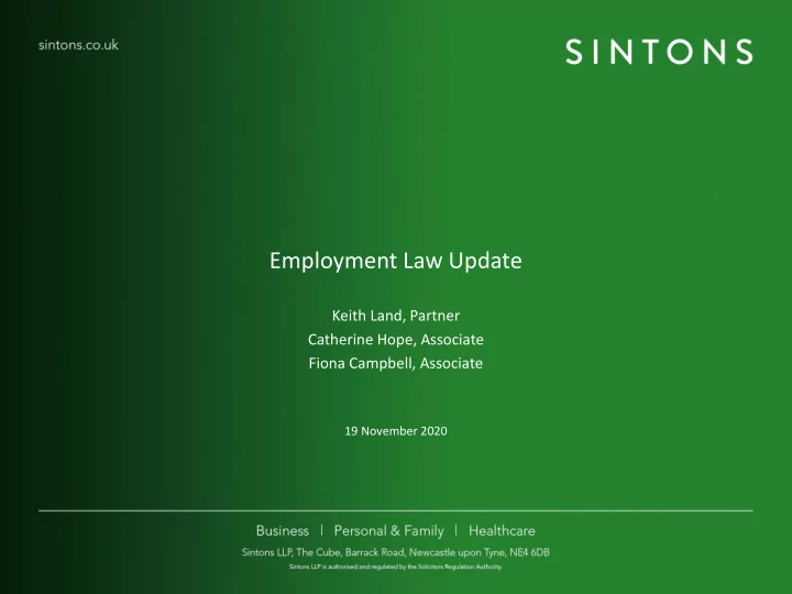 employment law update