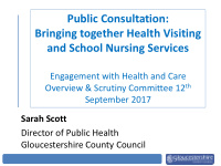 sarah scott director of public health gloucestershire