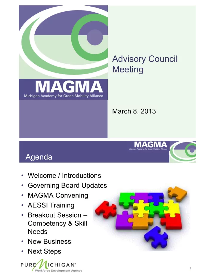 advisory council meeting