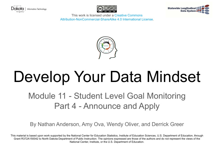 develop your data mindset