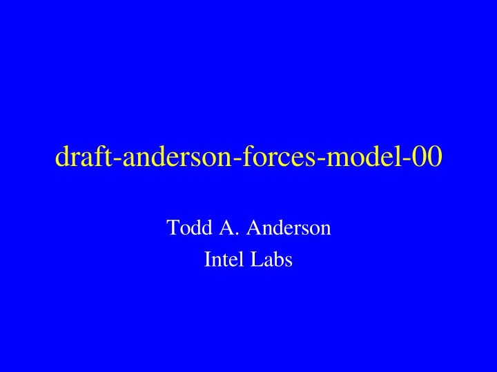 draft anderson forces model 00