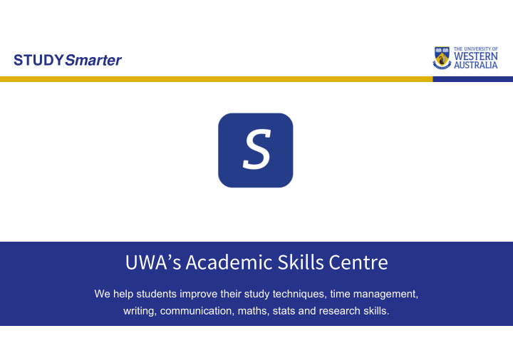 uwa s academic skills centre