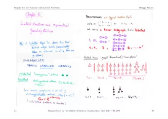 Singularities and Random Combinatorial Structures  Philippe Flajolet  21  Summer School on
