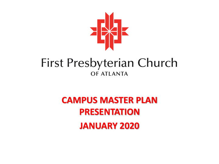 january 2020 what is a campus master plan