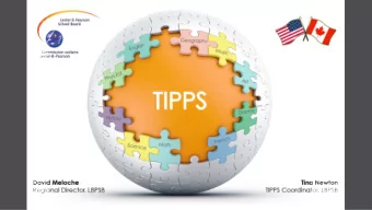 Components of the TIPPS approach    Support to faculty understanding of Trauma  sensitive