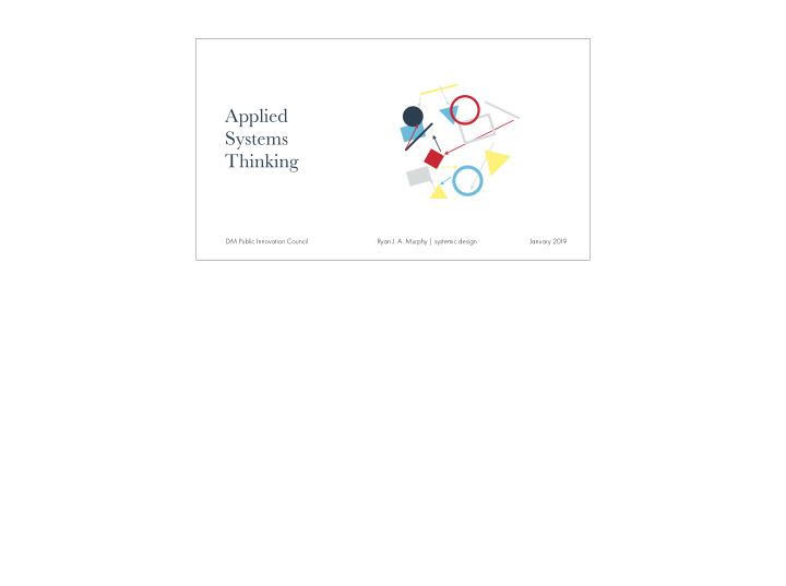 applied systems thinking