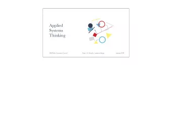 Applied  Systems  Thinking  DM Public Innovation Council  Ryan J. A. Murphy | systemic.design