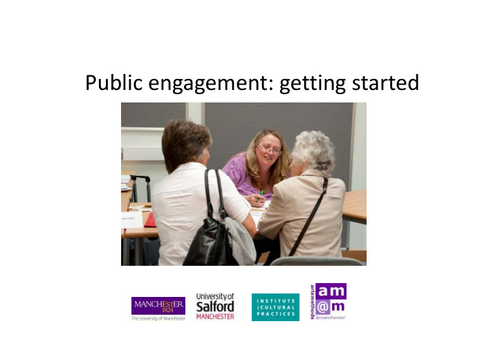 public engagement getting started introduction