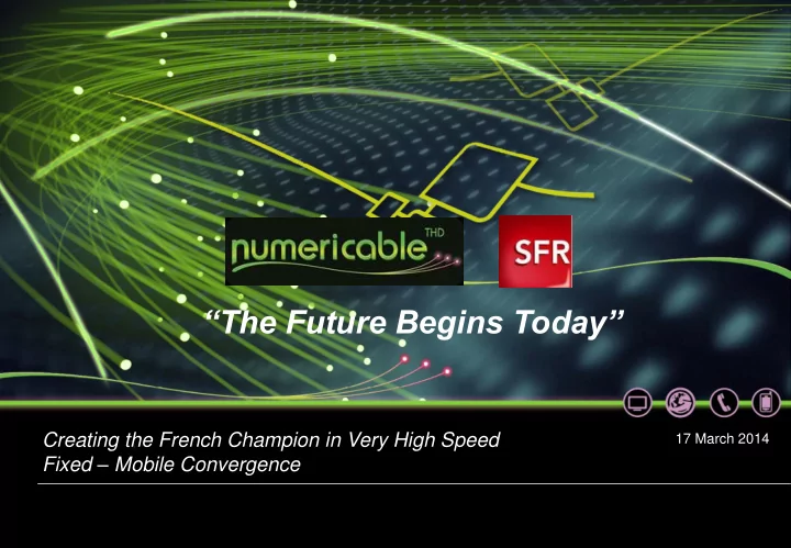 the future begins today