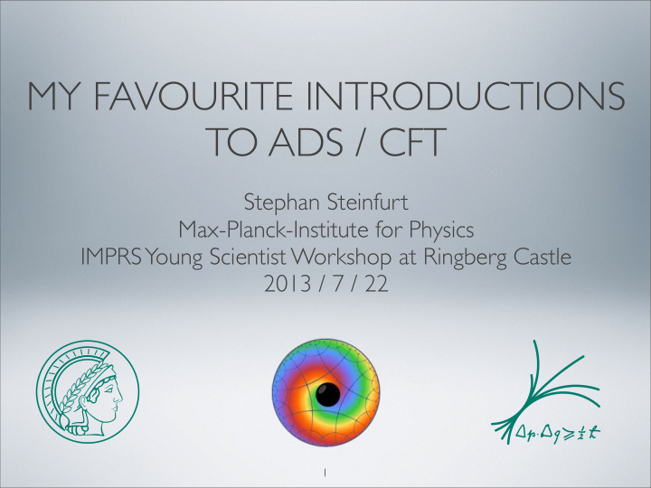 my favourite introductions to ads cft
