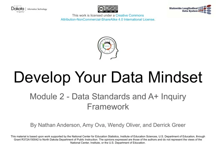 develop your data mindset
