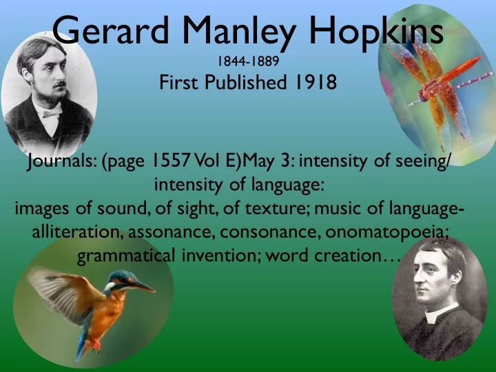 gerard manley hopkins