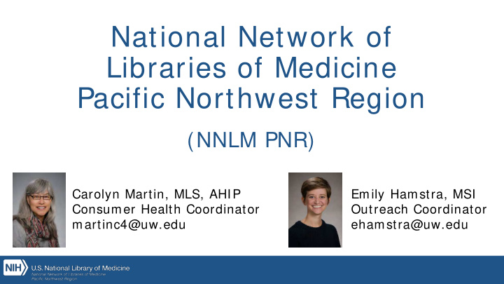 national network of libraries of medicine pacific