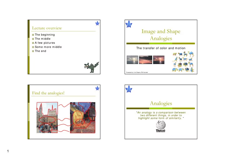 image and shape