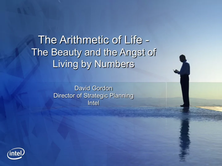 the arithmetic of life