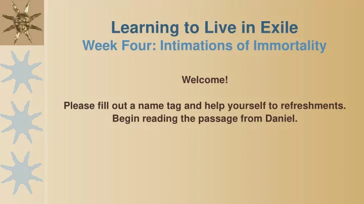 learning to live in exile