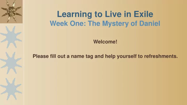 learning to live in exile
