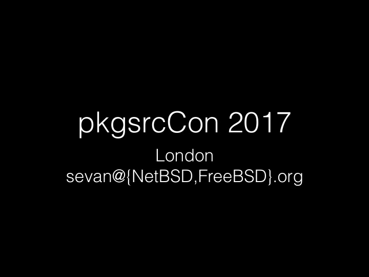 pkgsrccon 2017