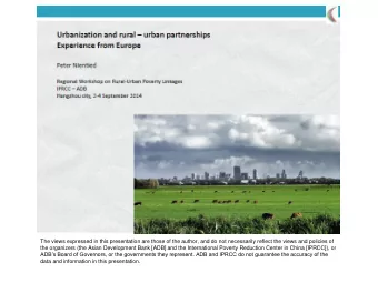 The views expressed in this presentation are those of the author, and do not necessarily reflect