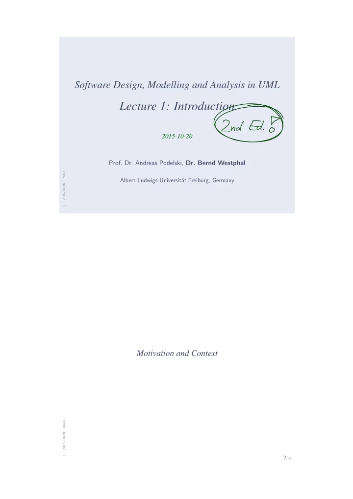 lecture 1 introduction