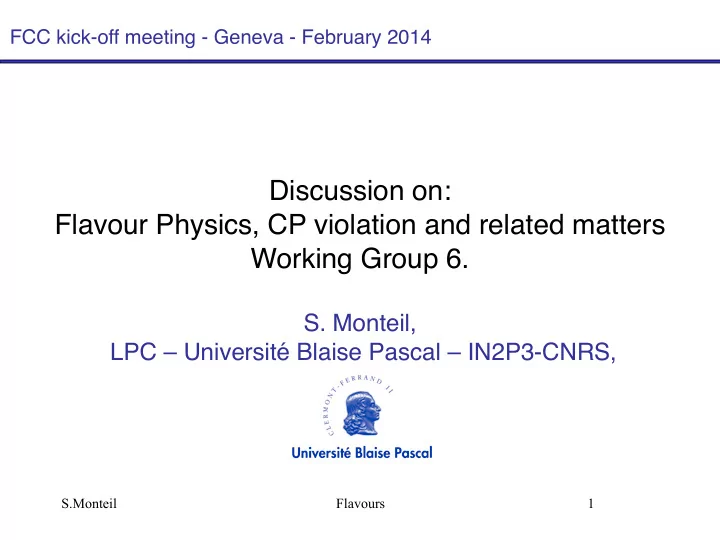 discussion on flavour physics cp violation and related
