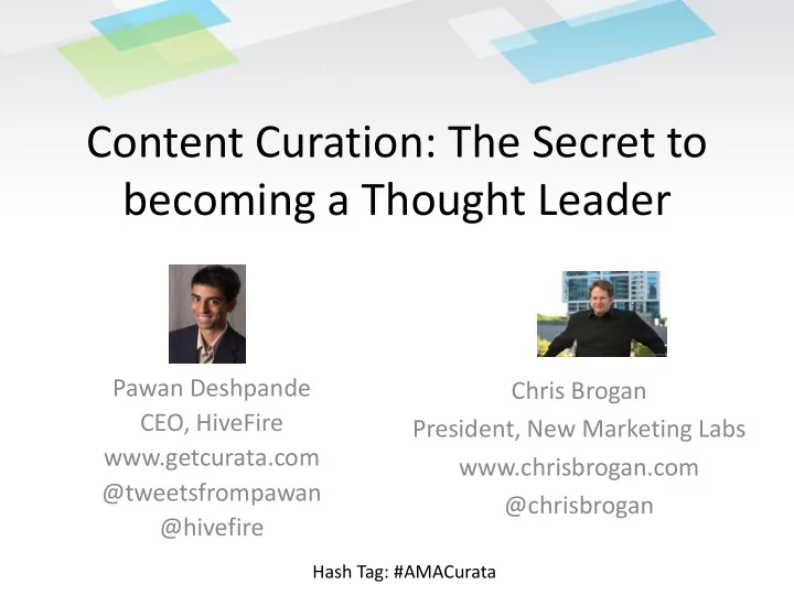 content curation the secret to