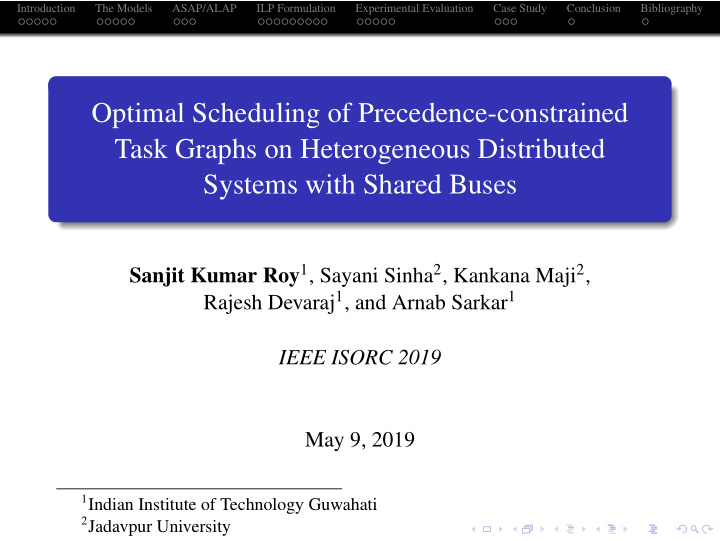 optimal scheduling of precedence constrained task graphs