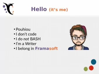 Framasoft  Framasoft  15 years old  &gt; 1.5 million visits/month  2,000 supporters