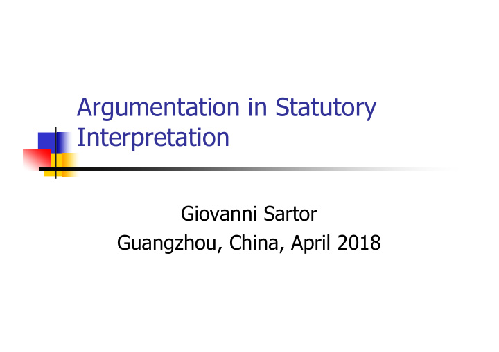 argumentation in statutory interpretation